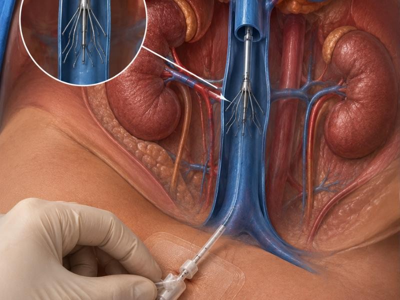 Retirada de filtro de veia cava